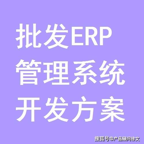 批发ERP管理系统开发方案